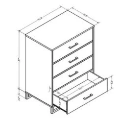 Mixed Material 4 Drawer Dresser - Room Essentials™ -Featured Furniture Stores GUEST 0183eaab ffa6 4b7e b8e1 e252b8eb2e08