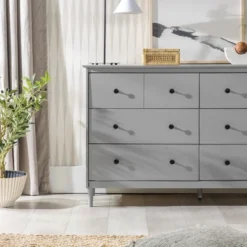 Stiva Classic Mid-Century Modern Horizontal 6 Drawer Dresser - Saracina Home 31 Stiva Classic Mid-Century Modern Horizontal 6 Drawer Dresser - Saracina Home -Featured Furniture Stores GUEST 03a1f54e 4537 4cfe 8b24 c78de9815ace