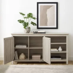 58" Diagonal Grooved Door Sideboard With Open Storage - Saracina Home 11 58" Diagonal Grooved Door Sideboard With Open Storage - Saracina Home -Featured Furniture Stores GUEST 04550eef a4a8 452e a5ce 387af7746eaf