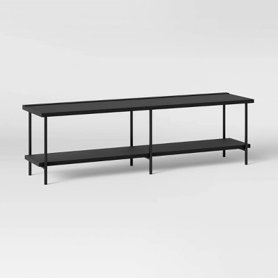 Wood And Metal TV Stand For TVs Up To 60" - Room Essentials™ 7 Wood And Metal TV Stand For TVs Up To 60" - Room Essentials™ - Image 5