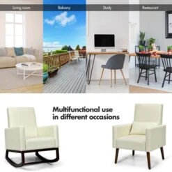 Tangkula 2-in-1 Upholstered Rocking Chair With Wood Leg & Pillow Relax Sofa Chair Light Grey/Beige/Dark Gray 17 Tangkula 2-in-1 Upholstered Rocking Chair With Wood Leg & Pillow Relax Sofa Chair Light Grey/Beige/Dark Gray -Featured Furniture Stores GUEST 063d47aa 120b 44ab ab92 f371f567685f