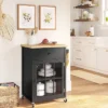 Windham Wood Top Kitchen Cart - Black - Threshold™ -Featured Furniture Stores GUEST 08ca94bf 2c90 4904 b6d6 f0b6e68ff353