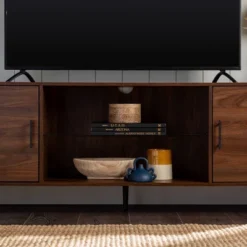 2 Door Mid-Century Modern Wood Storage TV Stand For TVs Up To 80" - Saracina Home 25 2 Door Mid-Century Modern Wood Storage TV Stand For TVs Up To 80" - Saracina Home -Featured Furniture Stores GUEST 0c083b88 b4b8 4267 89b0 b99f64195a36