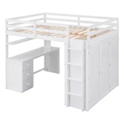 Full Size Loft Bed With Drawers, Desk And Wardrobe - ModernLuxe 17 Full Size Loft Bed With Drawers, Desk And Wardrobe - ModernLuxe -Featured Furniture Stores GUEST 0c430fa2 e8af 44bd 9a7f 8803cba7a7f8