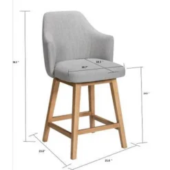 Kinston Swivel Curved Back Upholstered Counter Height Barstool - Threshold™ 18 Kinston Swivel Curved Back Upholstered Counter Height Barstool - Threshold™ -Featured Furniture Stores GUEST 0cf41a59 02f8 4482 a305 0046c7165fa6