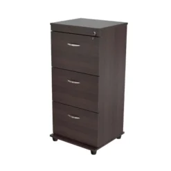 40.16" 3 Drawer Locking File Cabinet Espresso - Inval 19 40.16" 3 Drawer Locking File Cabinet Espresso - Inval -Featured Furniture Stores GUEST 0d019e94 5800 4a33 8841 6b741b9bc795