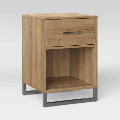 Mixed Material Nightstand - Room Essentials™ 4 Mixed Material Nightstand - Room Essentials™ - Image 2