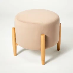 Elroy Round Velvet Ottoman With Wooden Legs - Threshold™ Designed With Studio McGee 12 Elroy Round Velvet Ottoman With Wooden Legs - Threshold™ Designed With Studio McGee -Featured Furniture Stores GUEST 13e14aa9 b8ef 4504 a404 2a753759c130
