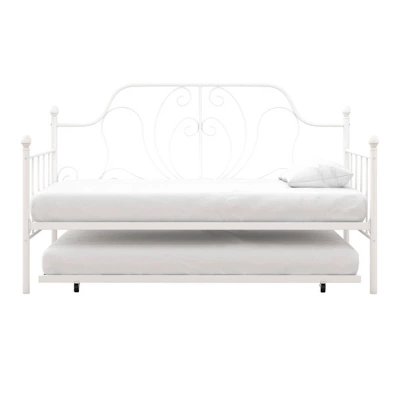 Twin Leila Metal Daybed And Trundle White - Room & Joy 8 Twin Leila Metal Daybed And Trundle White - Room & Joy - Image 6