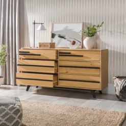 Modern 6 Drawer Double Dresser With Long Handles - Saracina Home 25 Modern 6 Drawer Double Dresser With Long Handles - Saracina Home -Featured Furniture Stores GUEST 18b33b53 0bdf 442a bb37 dacdbb32549b