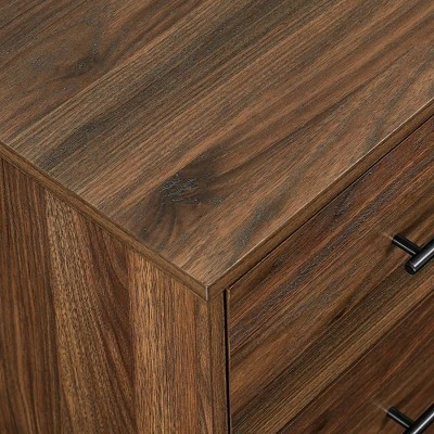 Sana Modern Triple Storage TV Stand For TVs Up To 80" Dark Walnut - Saracina Home 6 Sana Modern Triple Storage TV Stand For TVs Up To 80" Dark Walnut - Saracina Home - Image 4