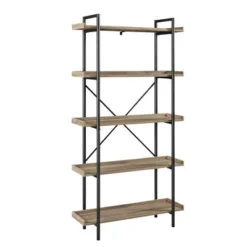 68" 5 Tray Shelf Urban Pipe X Back Bookshelf - Saracina Home -Featured Furniture Stores GUEST 1ba76728 7bd1 44dc b91f 1adf495caa27