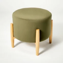 Elroy Round Velvet Ottoman With Wooden Legs - Threshold™ Designed With Studio McGee 13 Elroy Round Velvet Ottoman With Wooden Legs - Threshold™ Designed With Studio McGee -Featured Furniture Stores GUEST 1d22f669 2a10 491f 9147 d5d1729c7a8d