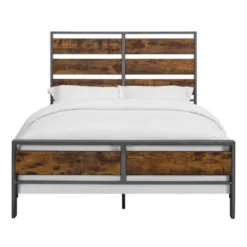 Queen Urban Chic Metal And Wood Plank Bed Brown - Saracina Home 14 Queen Urban Chic Metal And Wood Plank Bed Brown - Saracina Home -Featured Furniture Stores GUEST 1edbf943 9085 4030 9489 6c7babf0e6c6