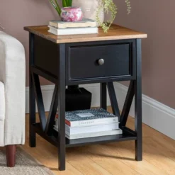 Set Of 2 Farmhouse Single Drawer V Frame Nightstands - Saracina Home 20 Set Of 2 Farmhouse Single Drawer V Frame Nightstands - Saracina Home -Featured Furniture Stores GUEST 1f008db1 4d66 4ad2 b9dd 3b64fafbf317