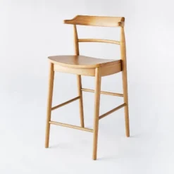 Kaysville Curved Back Wood Counter Height Barstool - Threshold™ Designed With Studio McGee -Featured Furniture Stores GUEST 2155e535 1936 45f3 b994 efad299aa5d4