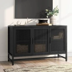 Warwick 3 Door Accent TV Stand For TVs Up To 59" - Threshold™