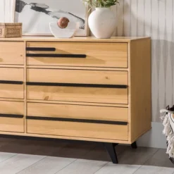 Modern 6 Drawer Double Dresser With Long Handles - Saracina Home 33 Modern 6 Drawer Double Dresser With Long Handles - Saracina Home -Featured Furniture Stores GUEST 2398d437 3c82 46a2 a321 290def367454