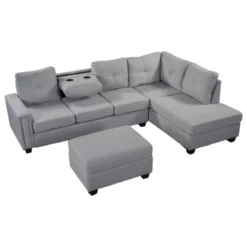 108" Reversible L-Shape Sectional Sofa Couch With Storage Ottoman-ModernLuxe -Featured Furniture Stores GUEST 261f9c97 8361 42af a0f8 f1341f4386d7