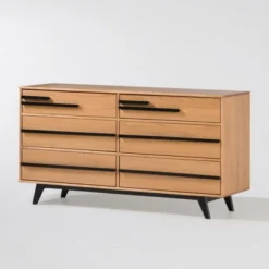Modern 6 Drawer Double Dresser With Long Handles - Saracina Home 27 Modern 6 Drawer Double Dresser With Long Handles - Saracina Home -Featured Furniture Stores GUEST 2c694bce 393f 4fa1 b755 97ada237d15a
