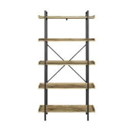 68" 5 Tray Shelf Urban Pipe X Back Bookshelf - Saracina Home -Featured Furniture Stores GUEST 2cbd23e1 fd4e 4f90 8501 19a0b1d03ecd