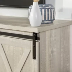 Modern Transitional Sliding Barndoor TV Stand For TVs Up To 65"- Saracina Home -Featured Furniture Stores GUEST 2ed1e221 3435 4c95 a81e 6f1a77314c8f