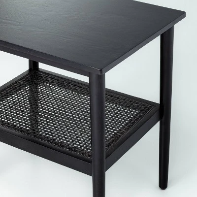 Wood & Cane Square Accent Side Table - Hearth & Hand™ With Magnolia 6 Wood & Cane Square Accent Side Table - Hearth & Hand™ With Magnolia - Image 4