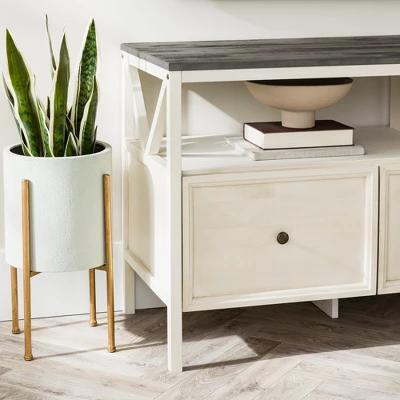 Farmhouse 3 Drawer Wood TV Stand For TVs Up To 65" - Saracina Home 19 Farmhouse 3 Drawer Wood TV Stand For TVs Up To 65" - Saracina Home - Image 17