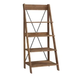 68.25" Boho 4 Tier Solid Wood Ladder Bookshelf Plant Stand - Saracina Home -Featured Furniture Stores GUEST 3285c2ba 734f 4328 bac7 0ca33e71dd0d