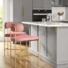 Orion Luxe Backed Counter Height Barstool With Brass Legs Blush Velvet - Threshold™ 1 Orion Luxe Backed Counter Height Barstool With Brass Legs Blush Velvet - Threshold™ -Featured Furniture Stores GUEST 34592fd8 8b10 4bb7 8a29 a8d6bcf9c0e1