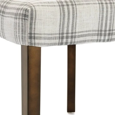 2pk Harman Contemporary Upholstered Plaid Dining Chairs Gray/Light Beige/Brown - Christopher Knight Home 9 2pk Harman Contemporary Upholstered Plaid Dining Chairs Gray/Light Beige/Brown - Christopher Knight Home - Image 7