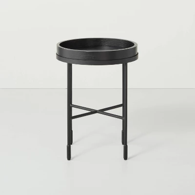 Wood & Metal Accent Side Table - Black - Hearth & Hand™ With Magnolia 4 Wood & Metal Accent Side Table - Black - Hearth & Hand™ With Magnolia - Image 2