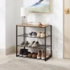 4 Tier Shoe Rack Black Metal With Natural Wood - Brightroom™ 1 4 Tier Shoe Rack Black Metal With Natural Wood - Brightroom™ -Featured Furniture Stores GUEST 3bdfbf84 9c6c 49cf 9810 7a0a400060fc
