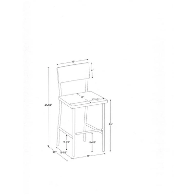 Wood & Steel Bar Stool - Natural/Black - Hearth & Hand™ With Magnolia 8 Wood & Steel Bar Stool - Natural/Black - Hearth & Hand™ With Magnolia - Image 6