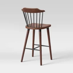 Delway Curved Back Mixed Material Counter Height Barstool Walnut - Threshold™ 9 Delway Curved Back Mixed Material Counter Height Barstool Walnut - Threshold™ -Featured Furniture Stores GUEST 3e53f265 ac14 41e9 bdd1 5f971bc1bb5a