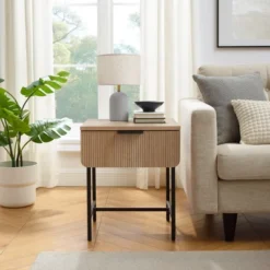 Modern Reeded 1 Drawer Side Table - Saracina Home 13 Modern Reeded 1 Drawer Side Table - Saracina Home -Featured Furniture Stores GUEST 3e88f01f 6fa2 40b2 8c4b 3ba9f85470a5