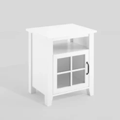 Transitional Classic Windowpane Storage Side Table - Saracina Home -Featured Furniture Stores GUEST 4469cf83 cd93 4faf 9e56 10d6ff377ccb