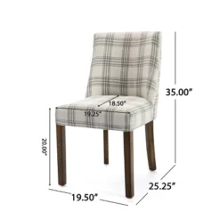 2pk Harman Contemporary Upholstered Plaid Dining Chairs Gray/Light Beige/Brown - Christopher Knight Home 21 2pk Harman Contemporary Upholstered Plaid Dining Chairs Gray/Light Beige/Brown - Christopher Knight Home -Featured Furniture Stores GUEST 44f83184 b26d 4d60 996b e440176cff87