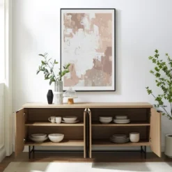 Modern 4 Door Reeded Sideboard - Saracina Home -Featured Furniture Stores GUEST 450d82fd 3073 46cc b58d e8be232d61c5