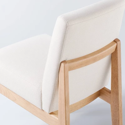 Upholstered Natural Wood Slipper Dining Chair - Hearth & Hand™ With Magnolia 6 Upholstered Natural Wood Slipper Dining Chair - Hearth & Hand™ With Magnolia - Image 4