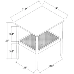 Wood & Cane Square Accent Side Table - Hearth & Hand™ With Magnolia 18 Wood & Cane Square Accent Side Table - Hearth & Hand™ With Magnolia -Featured Furniture Stores GUEST 46b28839 eb42 4b32 a0f7 6d40fd6b5238