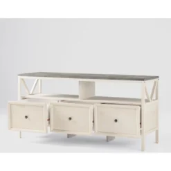 Farmhouse 3 Drawer Wood TV Stand For TVs Up To 65" - Saracina Home 34 Farmhouse 3 Drawer Wood TV Stand For TVs Up To 65" - Saracina Home -Featured Furniture Stores GUEST 47fafb98 b85e 468b 9df3 9537ab731ccb