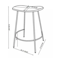 Clarkston Metal Counter Height Barstool With Upholstered Seat - Threshold™ Designed With Studio McGee 17 Clarkston Metal Counter Height Barstool With Upholstered Seat - Threshold™ Designed With Studio McGee -Featured Furniture Stores GUEST 4885107a 6772 41f5 9ad6 fc0ad1308044