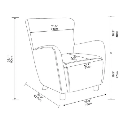 Kessler Wingback Faux Sherling Accent Chair Cream - Threshold™ Designed With Studio McGee 8 Kessler Wingback Faux Sherling Accent Chair Cream - Threshold™ Designed With Studio McGee - Image 6