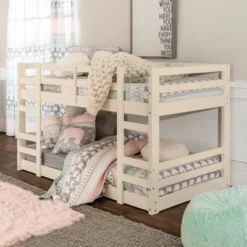 Twin Over Twin Indy Solid Wood Low Bunk Bed - Saracina Home 16 Twin Over Twin Indy Solid Wood Low Bunk Bed - Saracina Home -Featured Furniture Stores GUEST 4f052a60 3845 4f84 91b9 34fbe3eba04e