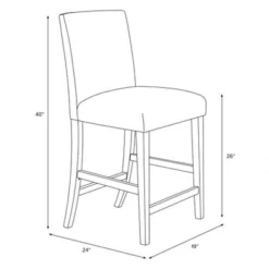 25" Velvet Parsons Counter Height Barstool Wood - Threshold™ 17 25" Velvet Parsons Counter Height Barstool Wood - Threshold™ -Featured Furniture Stores GUEST 502e98e9 d371 4be1 ac02 195efdc5d03b