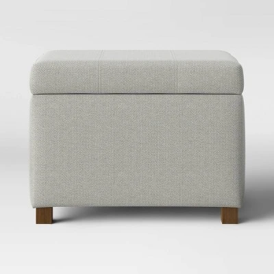 Essex Single Storage Ottoman - Threshold™ 7 Essex Single Storage Ottoman - Threshold™ - Image 6