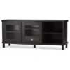 Walda Wood Cabinet With 2 Sliding Doors And 1 Drawer TV Stand For TVs Up To 60" Dark Brown/Gray - Baxton Studio 1 Walda Wood Cabinet With 2 Sliding Doors And 1 Drawer TV Stand For TVs Up To 60" Dark Brown/Gray - Baxton Studio -Featured Furniture Stores GUEST 52e6c1a5 581e 4234 a534 2d067179cc34