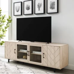 Vik Modern Boho 4 Door Herringbone TV Stand For TVs Up To 80" - Saracina Home 16 Vik Modern Boho 4 Door Herringbone TV Stand For TVs Up To 80" - Saracina Home -Featured Furniture Stores GUEST 530194cb a341 4baf 923d 18f7438961b6