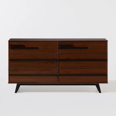 Modern 6 Drawer Double Dresser With Long Handles - Saracina Home 21 Modern 6 Drawer Double Dresser With Long Handles - Saracina Home - Image 19